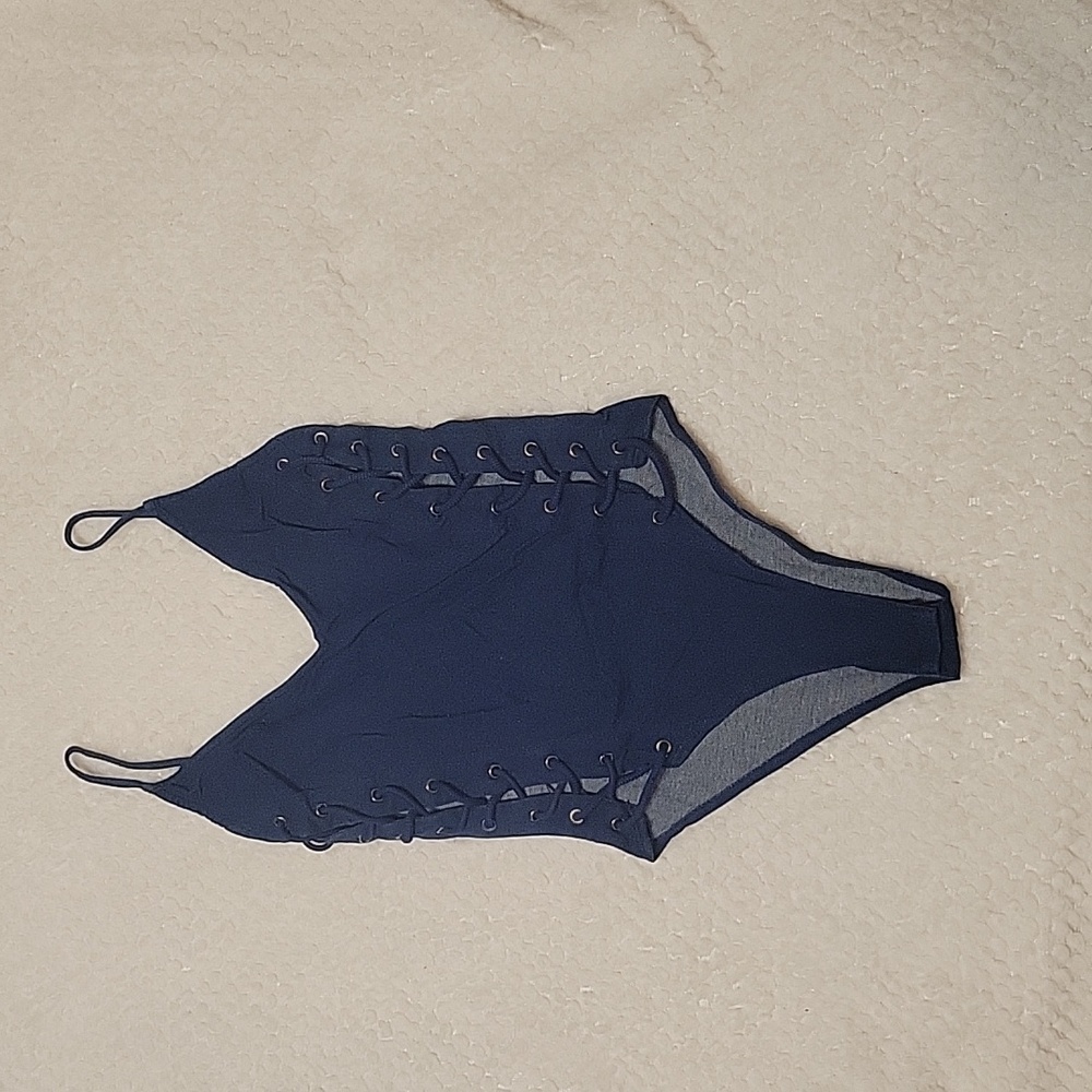 Forever 21 Denim Blue Bodysuit